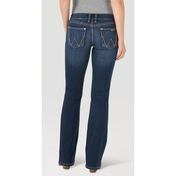 WRANGLER Retro Mae Bootcut Jeans 19/20x34 09mwzht - Picture 2 of 12